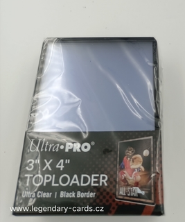 Plastový toploader 35pt Black Border, balení 25 ks
