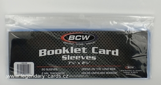 BCW Obaly na karty Horizontal Booklet Sleeves, balení (50 ks)